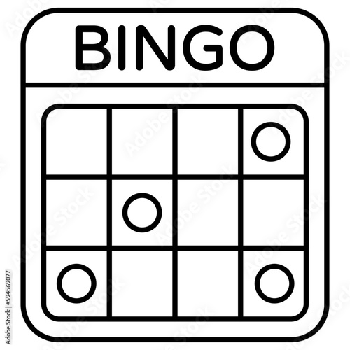 Perfect design icon of bingo game 