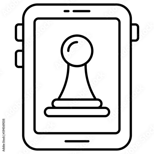An icon design of mobile strategy 
