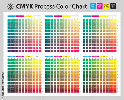 CMYK Process Color Chart No. 3