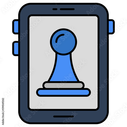 An icon design of mobile strategy 