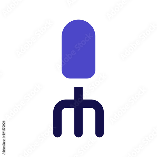 pitchfork bicolor icon