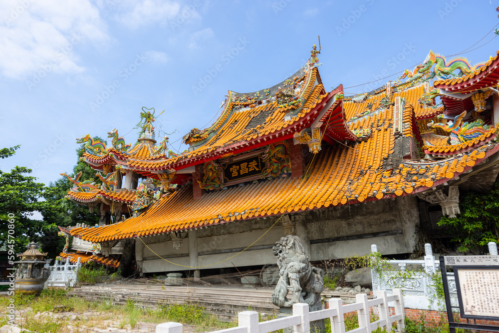 Jiji Wuchang Temple in Nantou of Taiwan