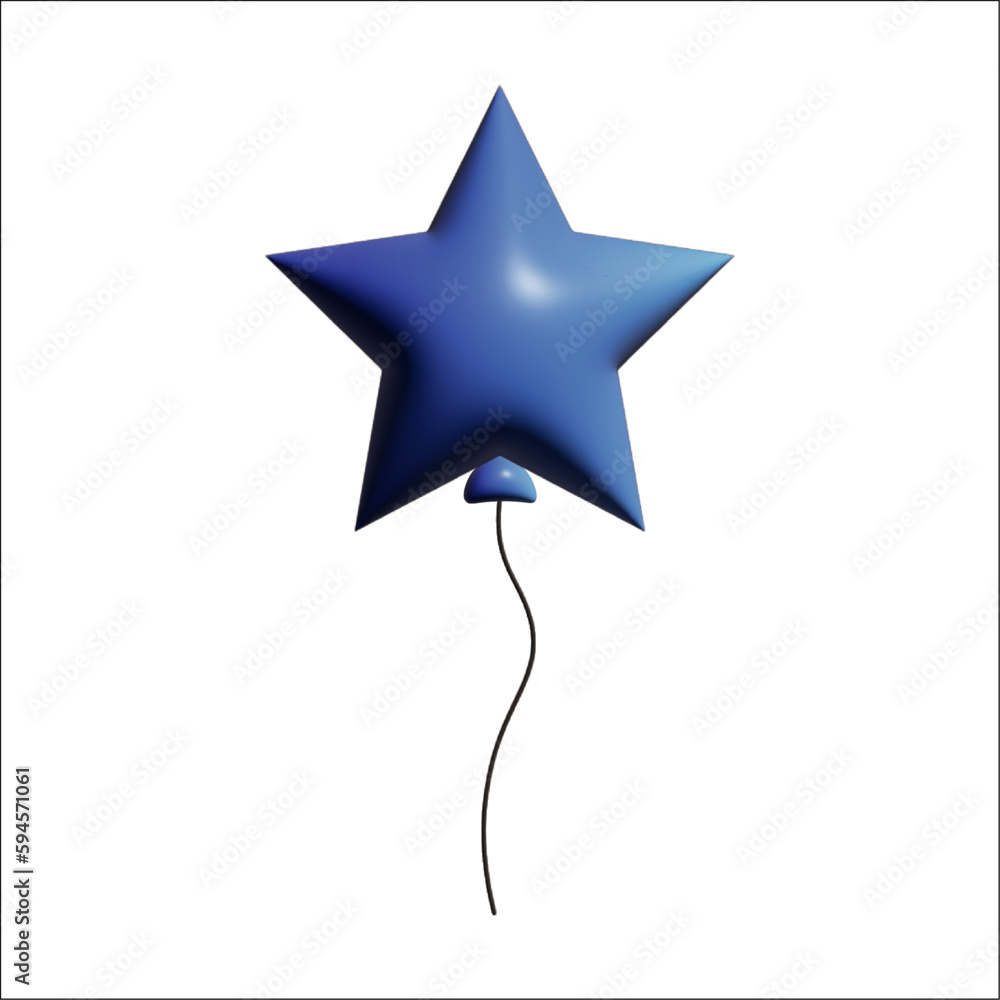 3D balloon vector, illustration, symbol 3D balloon vector, illustration, symbol