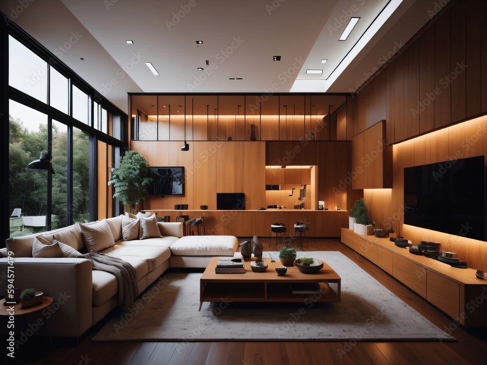 Fototapeta premium living room interior