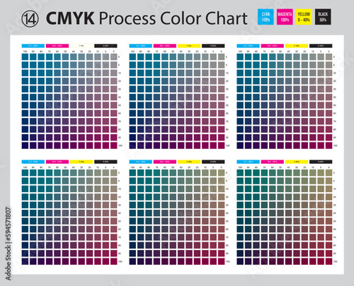 CMYK Process Color Chart No. 14
