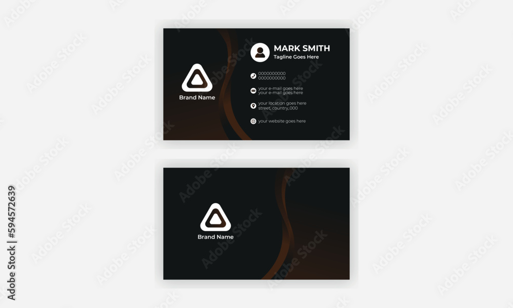 Modern and Unique design business card template for print, new business card design.