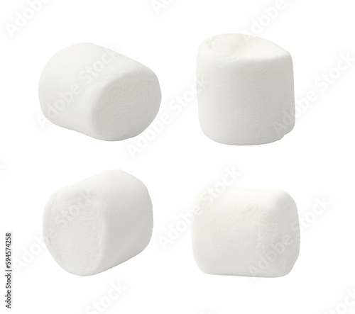 Photography Marshmallows collection isolated
