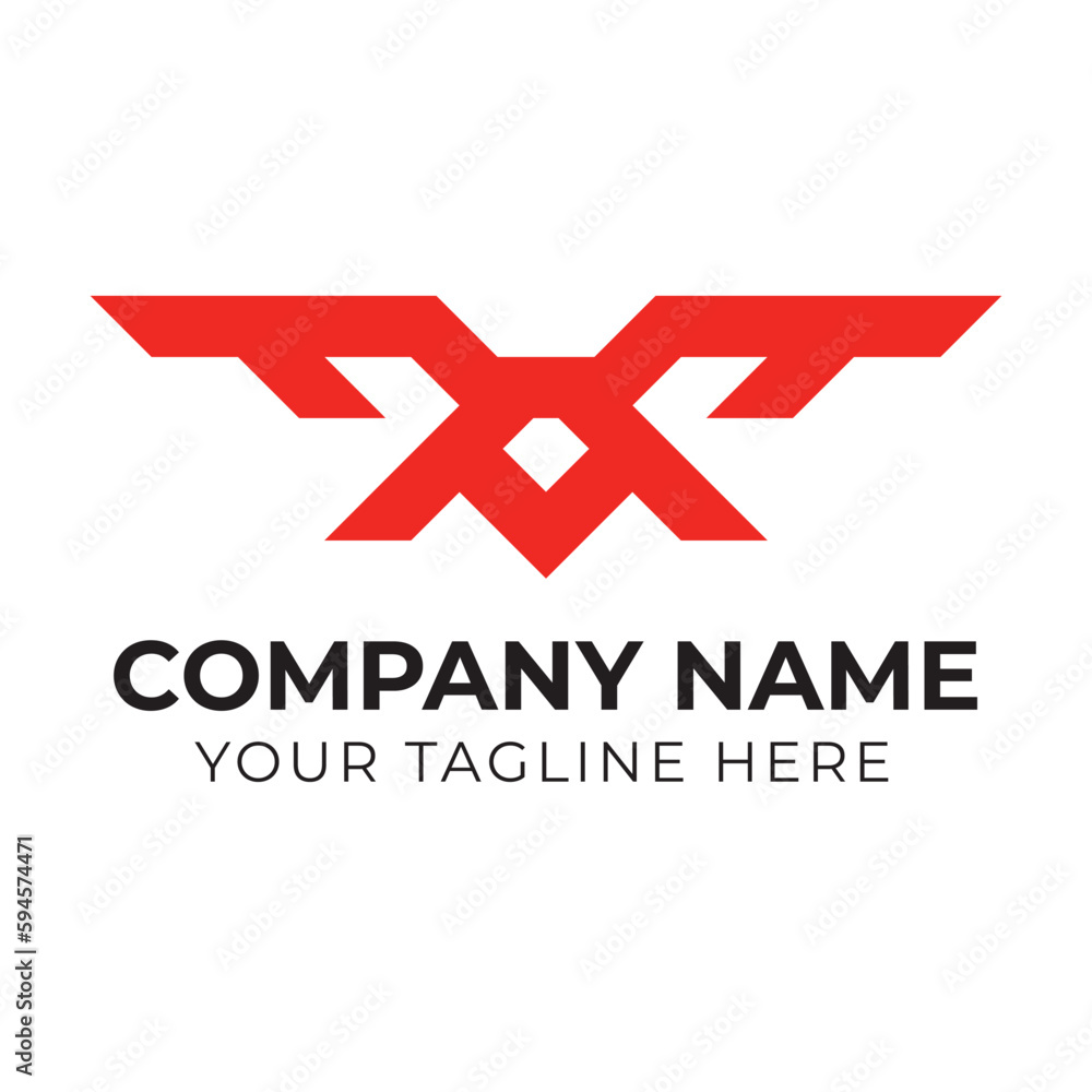 Corporate modern abstract monogram business logo design template for your company Corporate modern abstract monogram business logo design template for your company