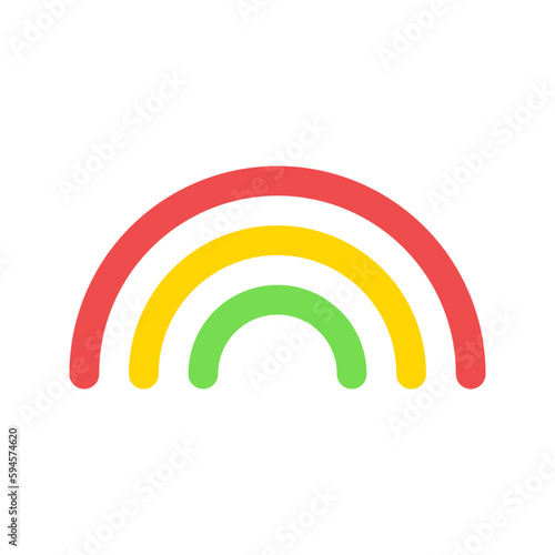 rainbow flat icon