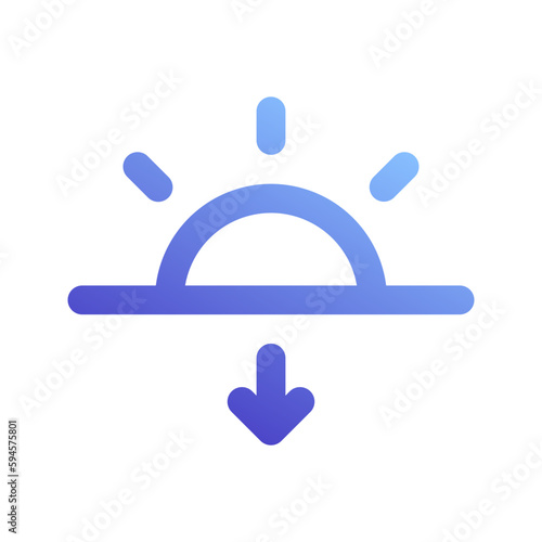 sunset gradient icon