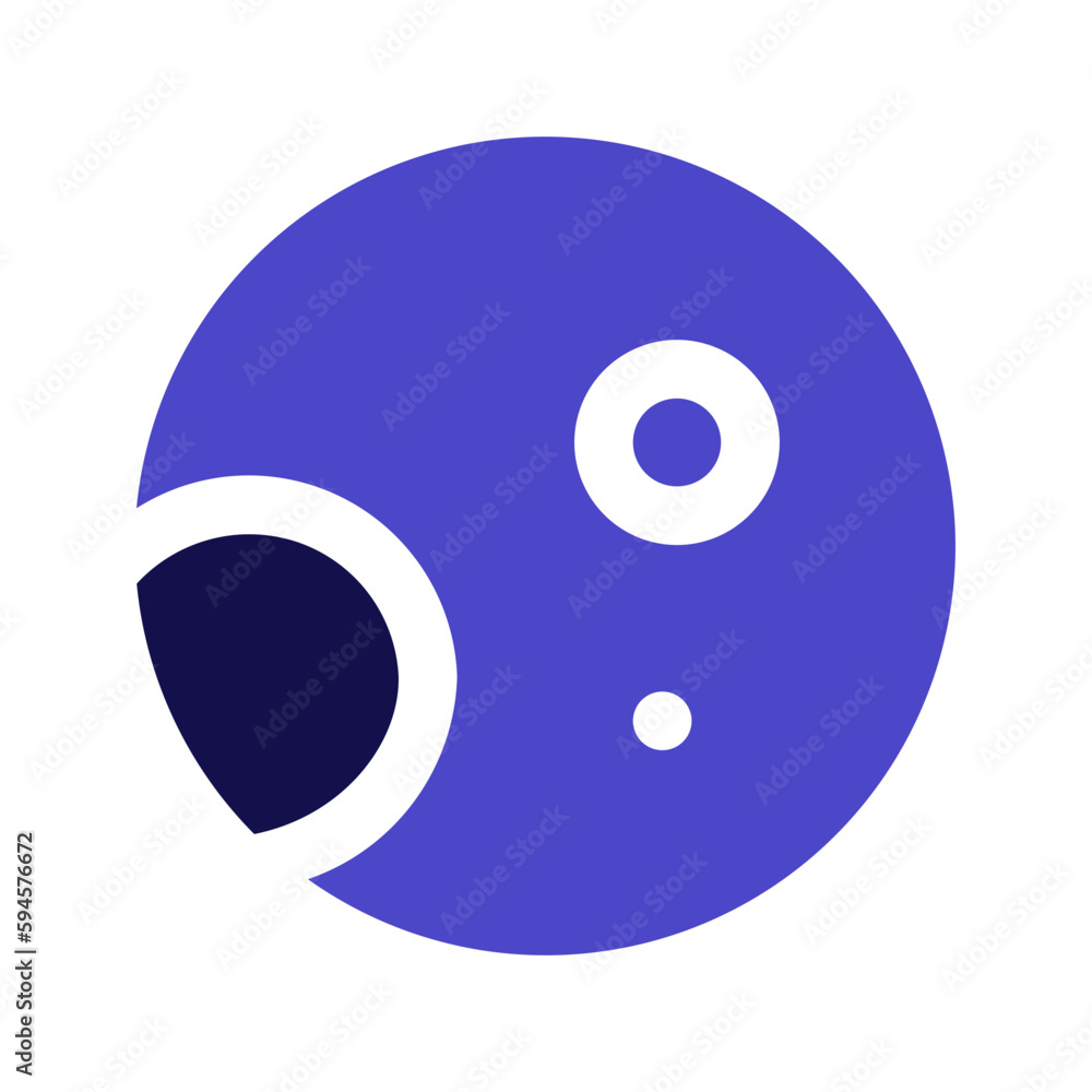 full moon bicolor icon full moon bicolor icon