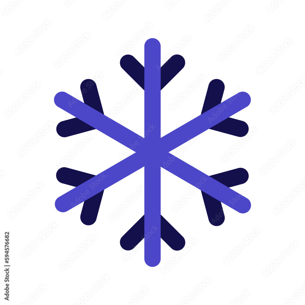 snowflake bicolor icon snowflake bicolor icon