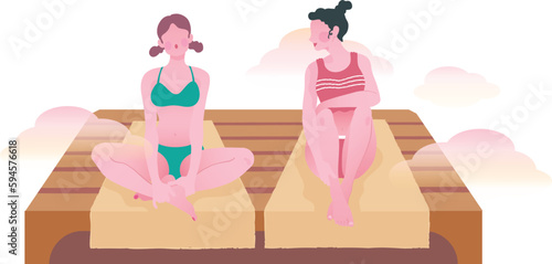 友達と美容と健康のサウナ活動 サ友 サ道