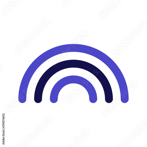 rainbow bicolor icon