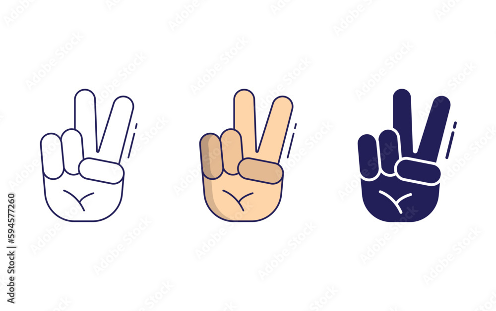 Fototapeta premium Peace Sign vector icon