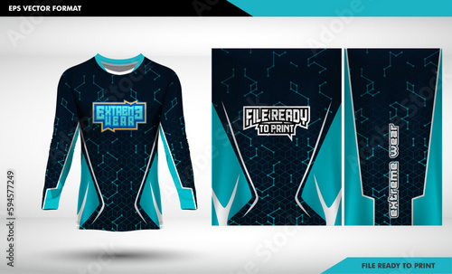 Cycling Jerseys mockup,t-shirt sport design template,uniform for bicycle apparel, simple design and sofr color