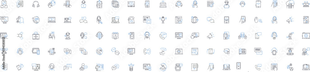 Information technology line icons collection. Cyberspace, Coding, Blockchain, Virtualization, Encryption, Big data, IoT Internet of Things vector and linear illustration. Cybersecurity,Cloud computing Information technology line icons collection. Cyberspace, Coding, Blockchain, Virtualization, Encryption, Big data, IoT Internet of Things vector and linear illustration. Cybersecurity,Cloud computing