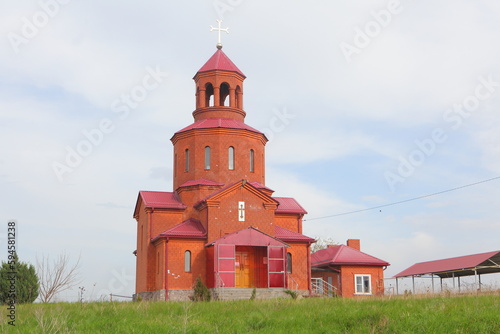 Church in the Proletarsky farm near Maykop. Krasnodar region. photo