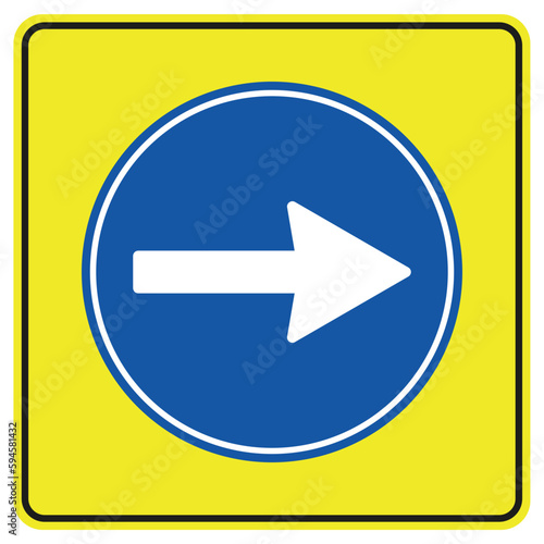 Pass on Right Only (TT-36a), Traffic Sign