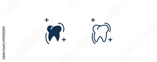 Fototapeta Naklejka Na Ścianę i Meble -  sealants icon. Outline and filled sealants icon from dental health collection. Editable sealants symbol.