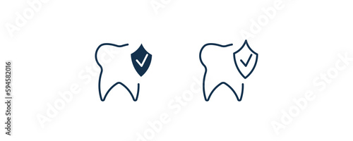 prophylaxis icon. Outline and filled prophylaxis icon from dental health collection. Editable prophylaxis symbol.