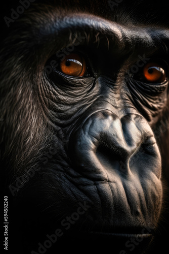 Eyes of a Gorilla, Ai generative © ZoomTeam