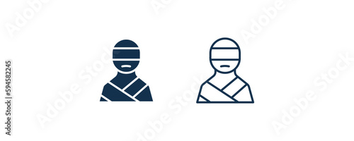 kidnapping icon. Outline and filled kidnapping icon from people and relation collection. Line and glyph vector. Editable kidnapping symbol can be used web and mobile
