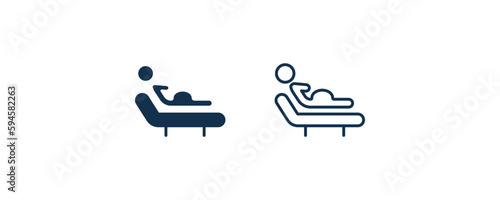 birth icon. Outline and filled birth icon from people and relation collection. Line and glyph vector. Editable birth symbol can be used web and mobile