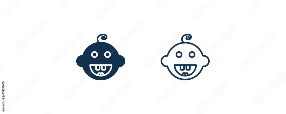 baby dental icon. Outline and filled baby dental icon from dental health collection. Editable baby dental symbol. baby dental icon. Outline and filled baby dental icon from dental health collection. Editable baby dental symbol.