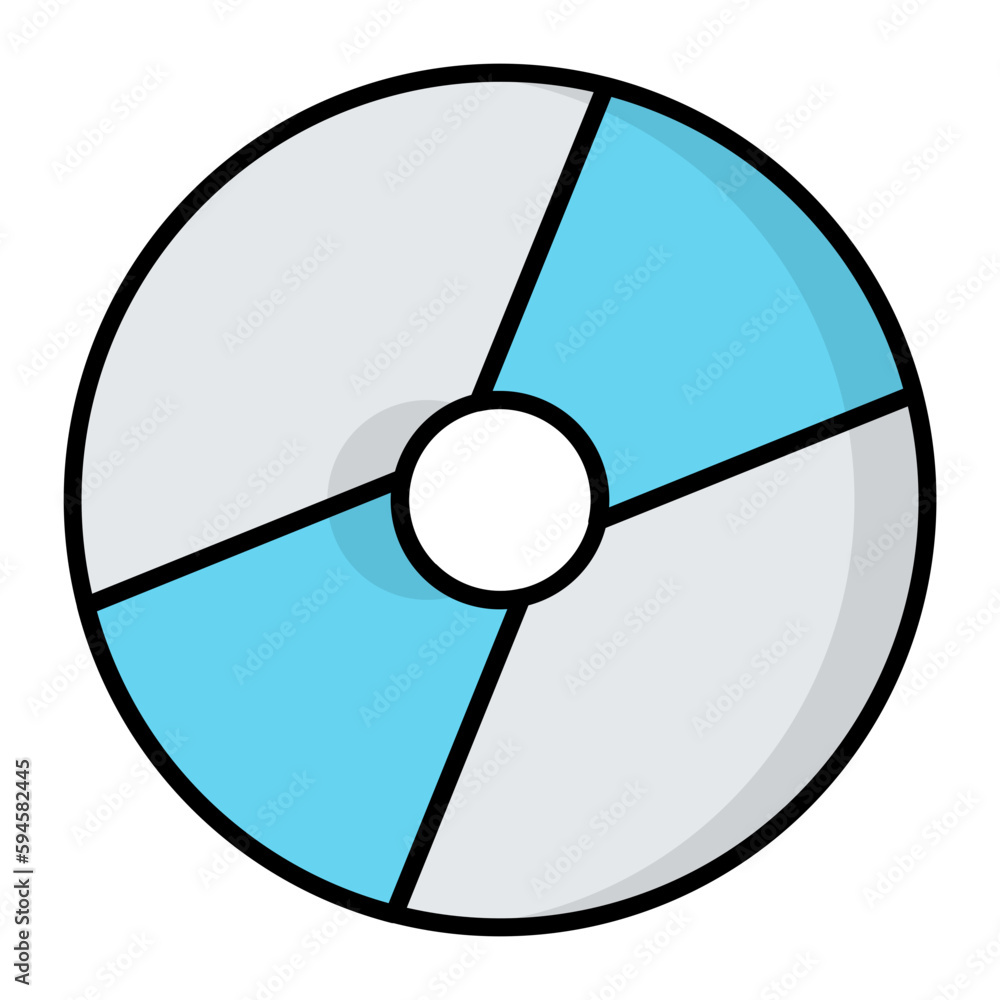 DVD Line Color Icon DVD Line Color Icon