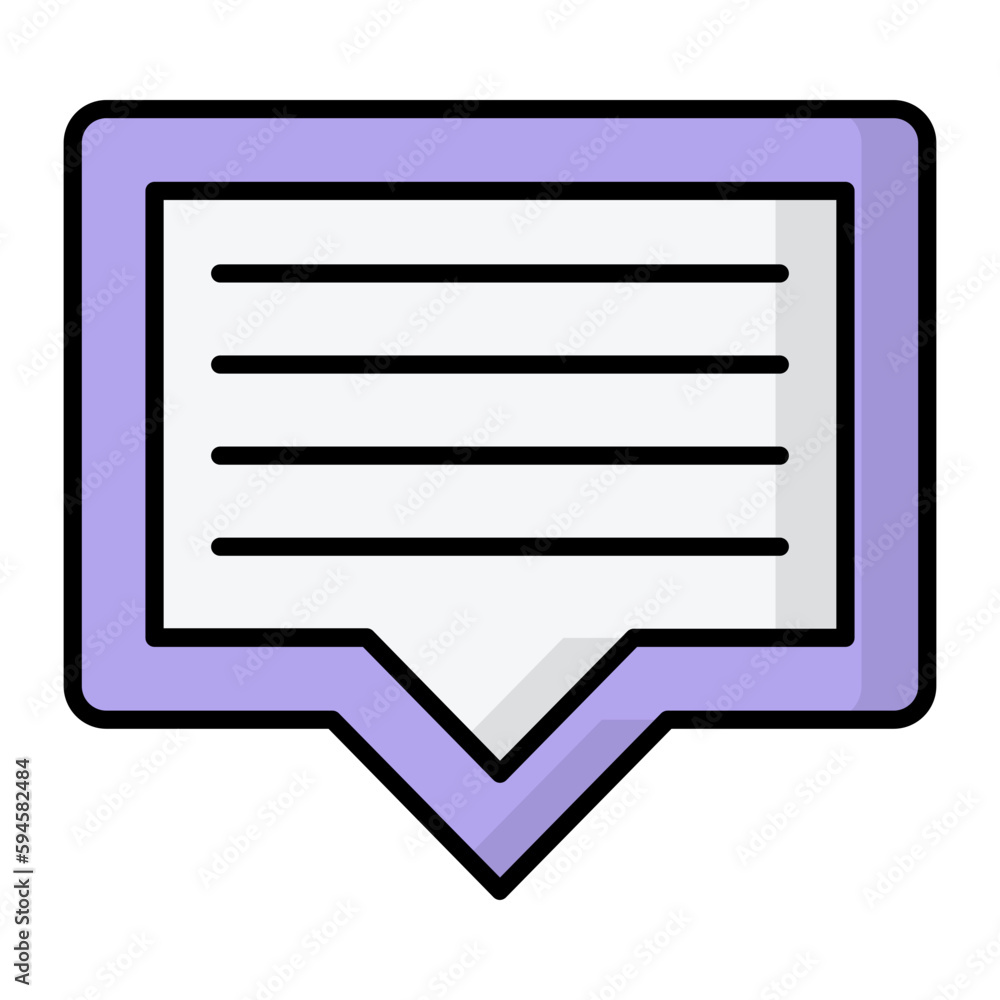 Text Message Line Color Icon Text Message Line Color Icon