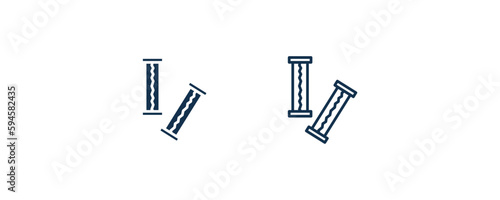 chewing gum icon. Outline and filled chewing gum icon from dental health collection. Editable chewing gum symbol.