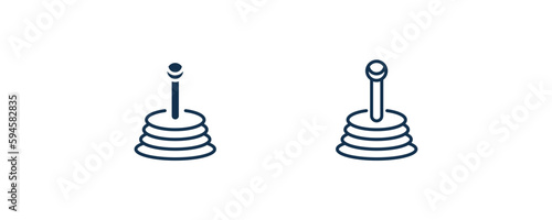 gearshift icon. Outline and filled gearshift icon from transportation collection. Line and glyph vector isolated on white background. Editable gearshift symbol can be used web and mobile