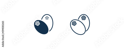 breast milk fruit icon. Outline and filled breast milk fruit icon from vegetables and fruits collection. Line and glyph vector isolated on white background. Editable breast milk fruit symbol.