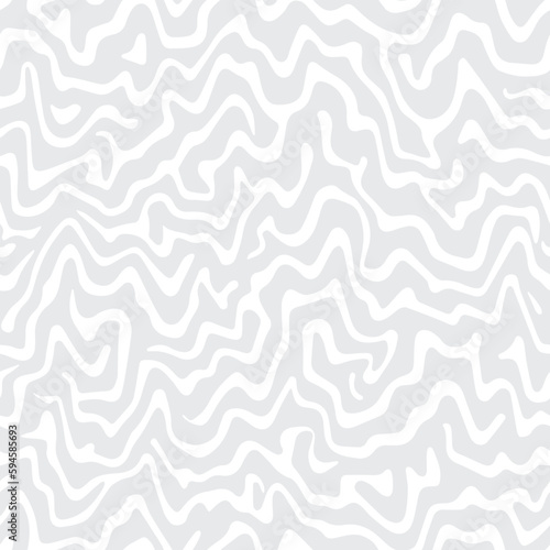 Retro wavy swirl repeat pattern. Vector illustration seamless pattern background