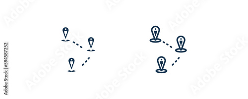 demographic icon. Outline and filled demographic icon from artificial intellegence collection. Line and glyph vector isolated on white background. Editable demographic symbol.