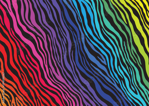 Zebra print pattern design. Vector illustration background.