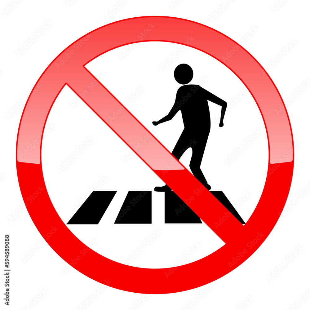 Crosswalk icon. Pedestrian crossing vector icon illustration isolated on white background Crosswalk icon. Pedestrian crossing vector icon illustration isolated on white background