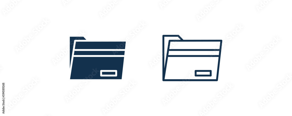 black folder icon. Outline and filled black folder, folder icon from education collection. Line and glyph vector isolated on white background. Editable black folder symbol. black folder icon. Outline and filled black folder, folder icon from education collection. Line and glyph vector isolated on white background. Editable black folder symbol.