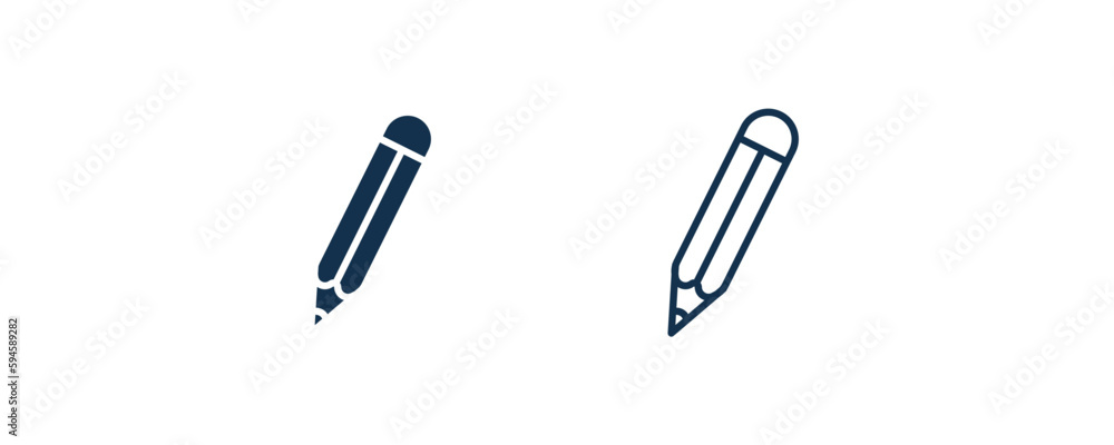 edit pencil icon. Outline and filled edit pencil, pencil icon from education collection. Line and glyph vector isolated on white background. Editable edit pencil symbol. edit pencil icon. Outline and filled edit pencil, pencil icon from education collection. Line and glyph vector isolated on white background. Editable edit pencil symbol.