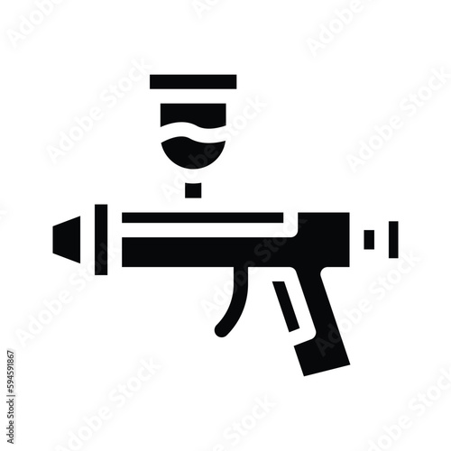 spray paint solid icon illustration vector graphic
