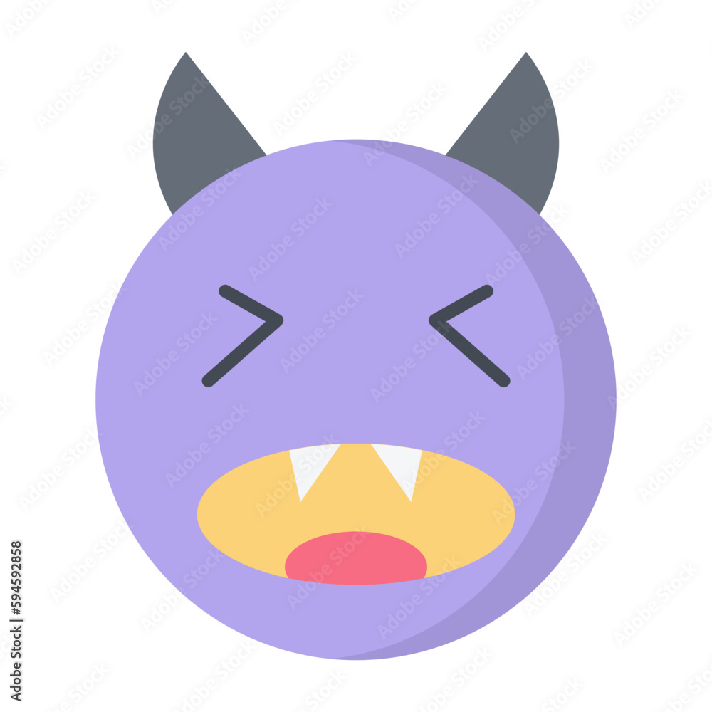 Monster Flat Icon Monster Flat Icon