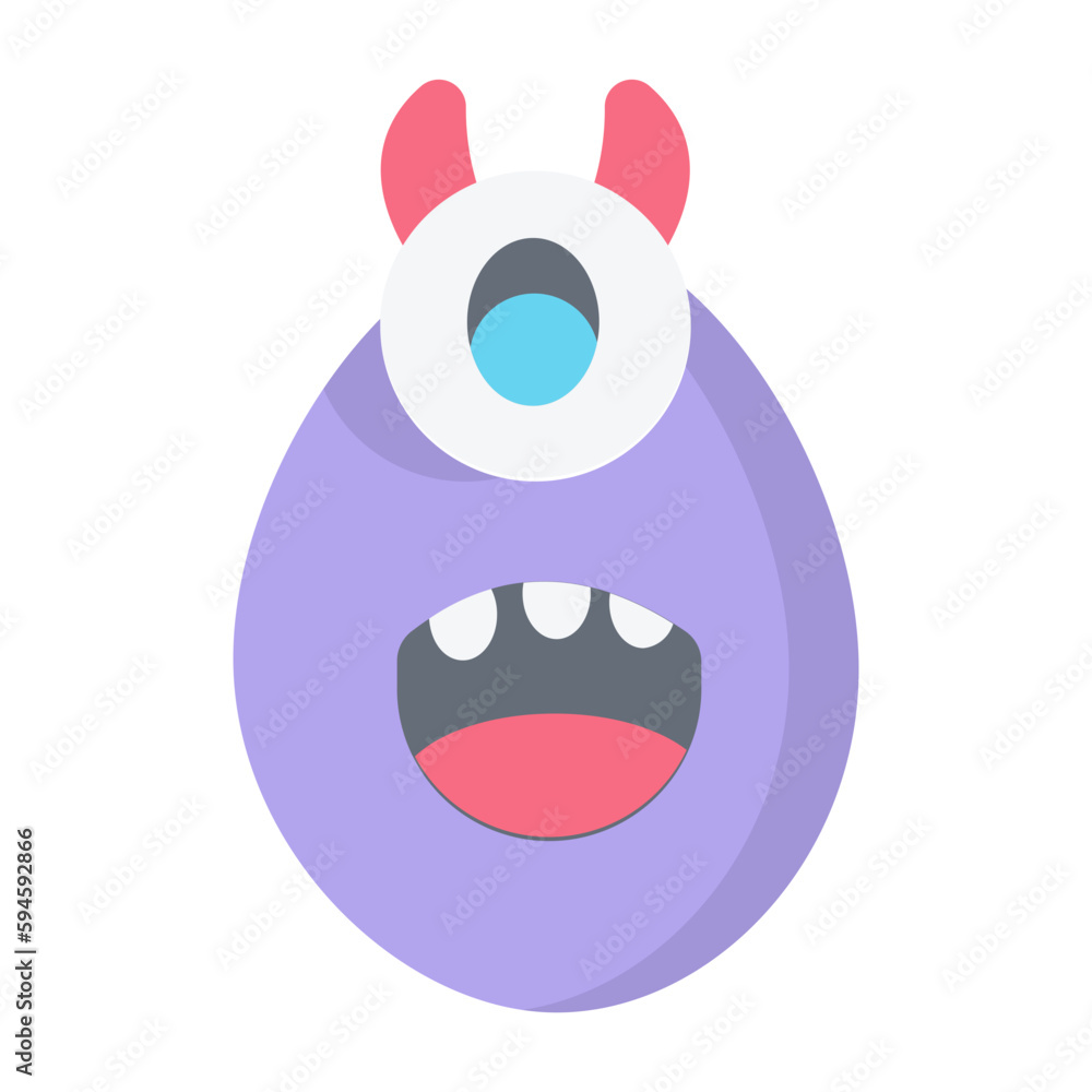 Monster Flat Icon Monster Flat Icon