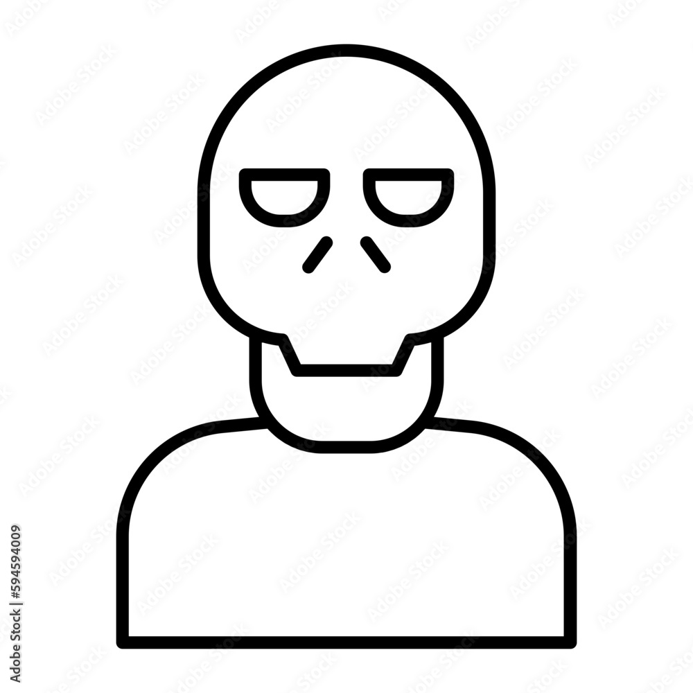 Monsters Thin Line Icon Outline Spooky Monster Monsters Thin Line Icon Outline Spooky Monster