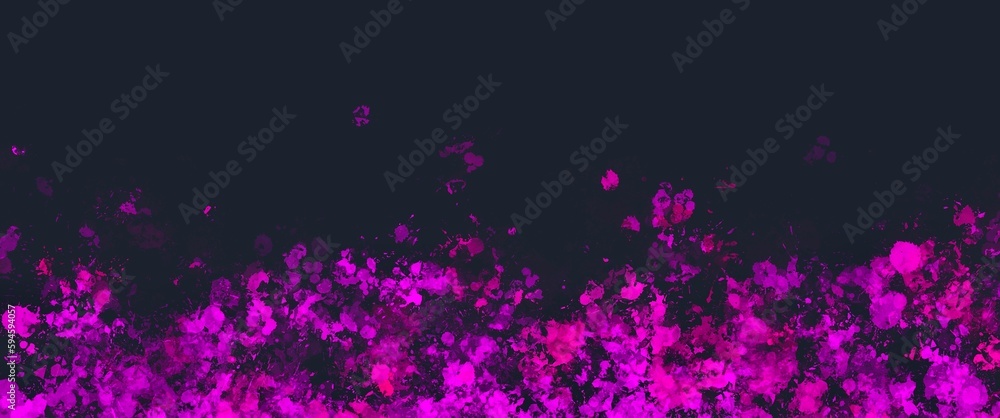Dark background with purple spray paints, banner background with dark colors Dark background with purple spray paints, banner background with dark colors