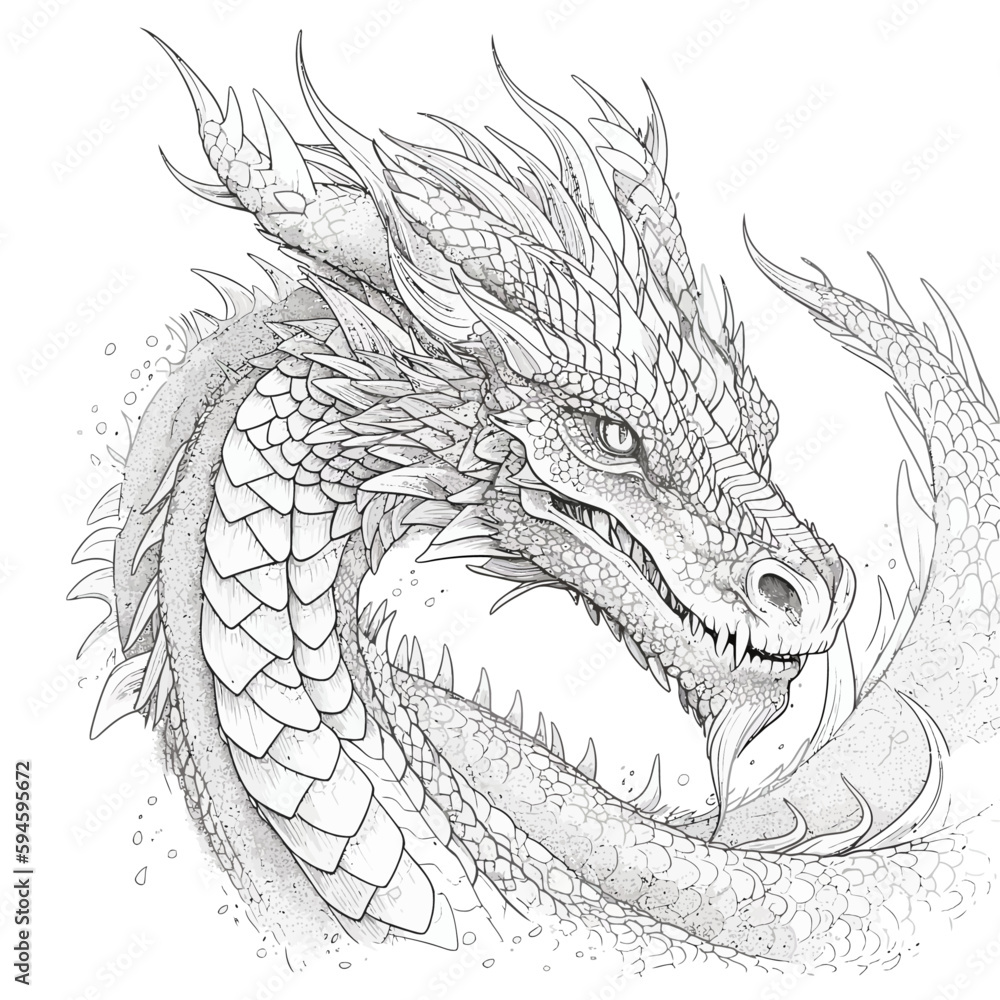 Dragon Chinese Drawing at PaintingValleycom  Explore collection of Dragon  Chinese Drawing  Dragon head drawing Dragon drawing Dragon artwork