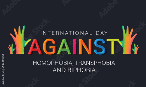 International Day Against Homophobia, Transphobia and Biphobia. May 17. Template for background, banner, card, poster. vector illustration.