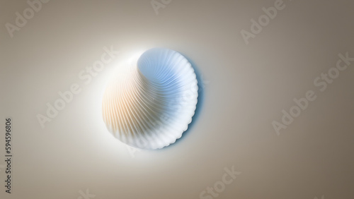 seashell background made with generative ai