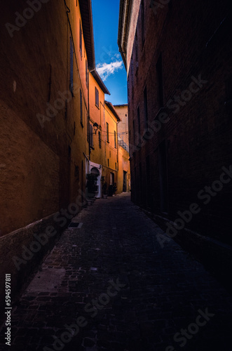 narrow street in the town © Soeren Wilde