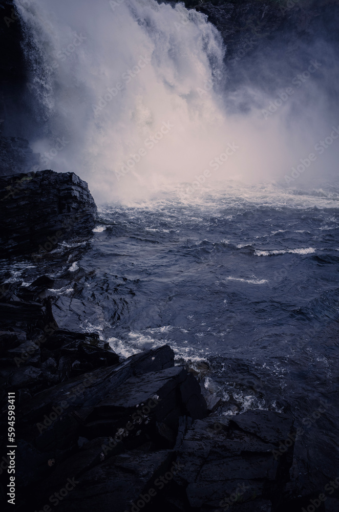 storm over the sea